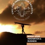 Le cluster EUROSIMA, regroupement d'acteurs de l'industrie des sports de glisse. Affiche de l'appel à Projets Innovation 2024.