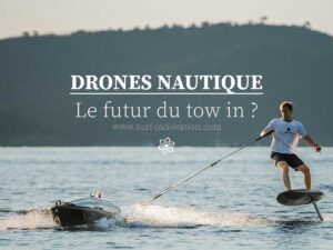 Un foiler tracté par un drone nautique